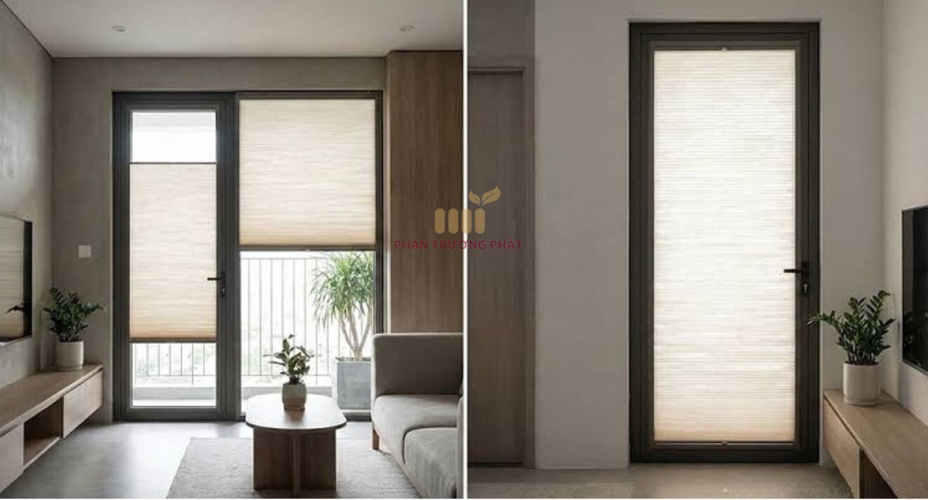 Rèm Tổ Ong Lùa Ngang 1 Cánh Hệ 30