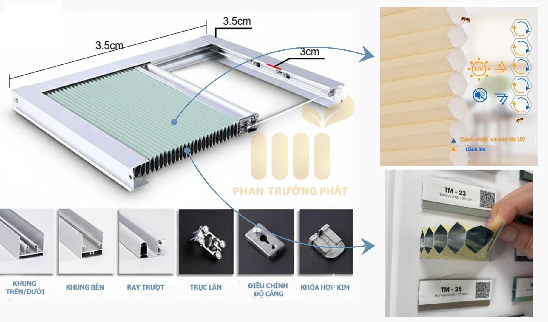 Rèm cửa trượt ngang xếp lớp che nắng cho cửa kính lớn, điều khiển tay kéo, dây kéo hoặc motor remote